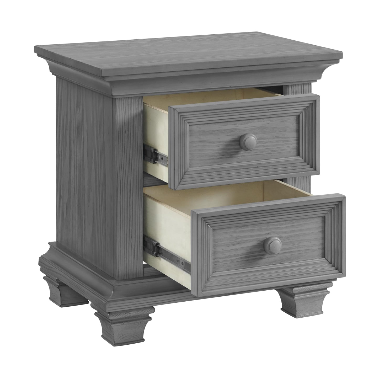Oxford Baby Weston 2-Drawer Nightstand, Dusk Gray