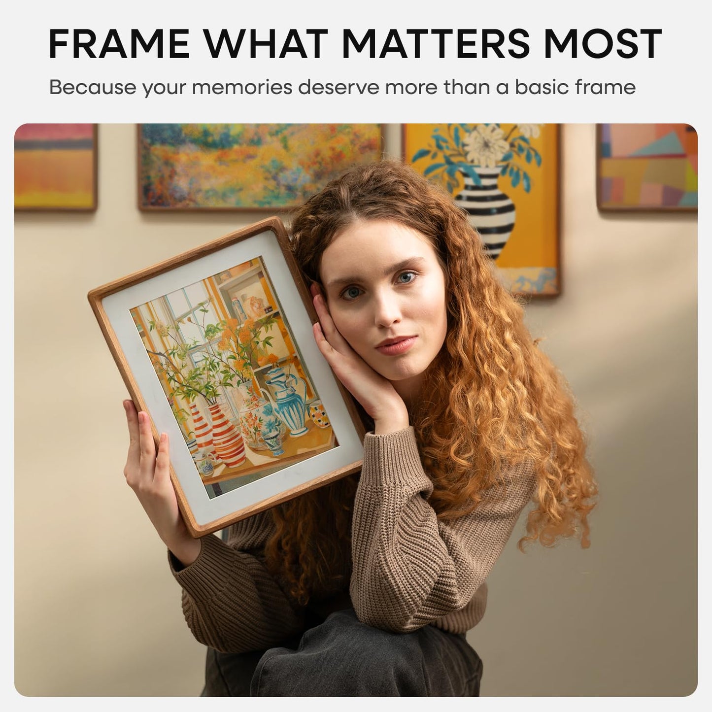 Homeforia 18x24 Frames Brown Wood, Mortise & Tenon Walnut 18 x 24 Picture Frame with Mat 16 x 20 for Wall, 24x18 Dark Wooden Poster Frame Matted to 16x20 inch Photo, Tempered Glass, Wall Kit, Set of 1