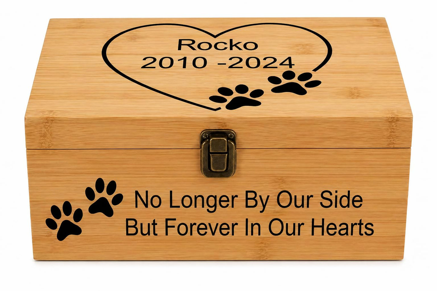 Personalized Pet Memory Box - Custom Pet Keepsake Box - Wooden Keepsake Box - Pet Memorial Box - Pet Momorial Gift