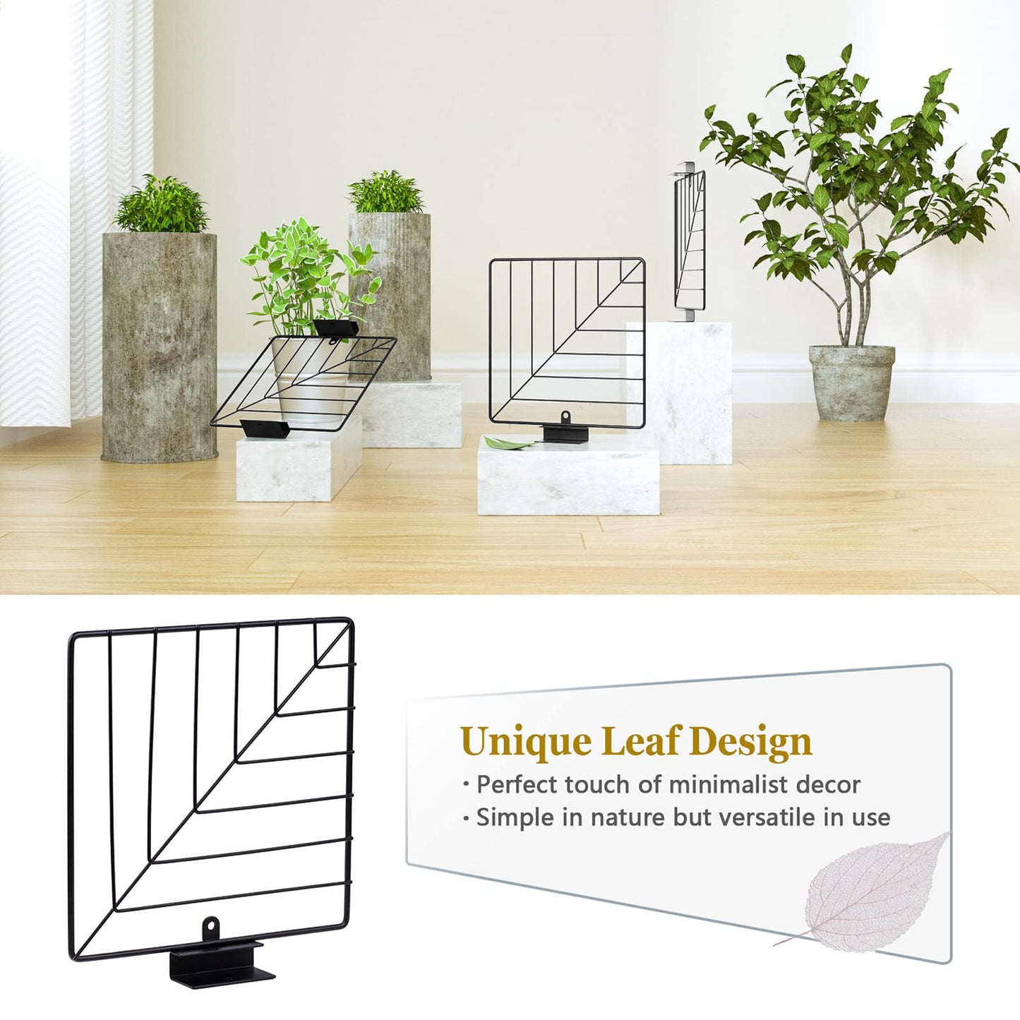 Love-KANKEI Corner Shelf Wall Mount of 5 Tier, Rustic Wood Floating Shelves Wall Shelves for Bedroom Living Room Bathroom Kitchen Office and More Dark Walnut
