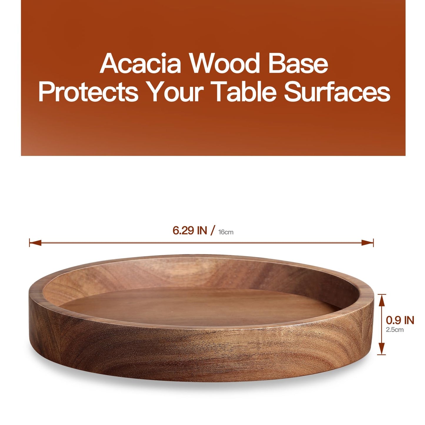 Large Glass Salad Bowls, Salad Bowl Set for Party with Acacia Wood Base and Lid and Salad Serving Utensils, Elegant and Practical Salad Bowls for Kitchen Essentials