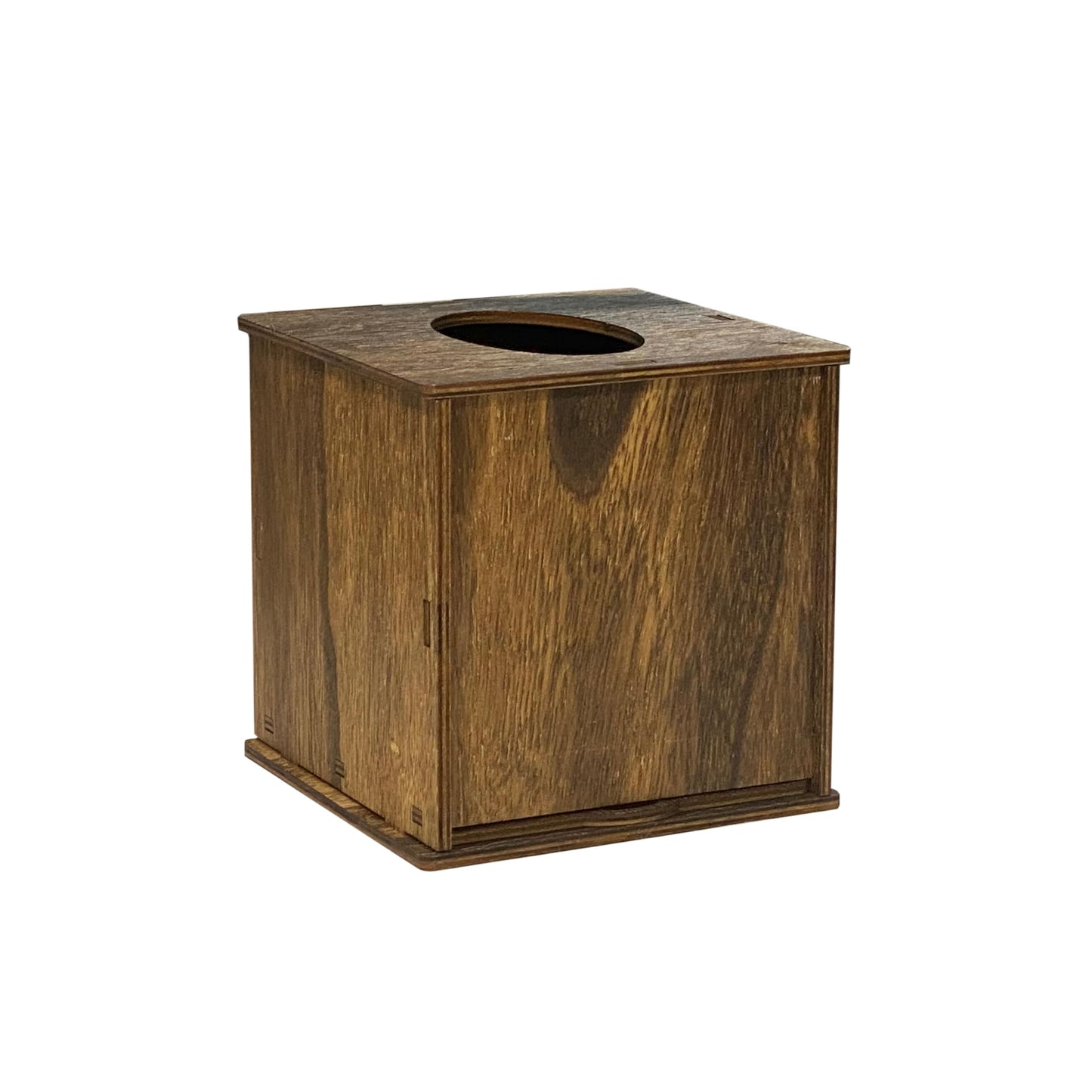 6 Pack Square Tissue Box Cover (6 x 6 x 6 inches) Rustic Wood Tissue Box Holder with Slidingout Bottom Wooden Tissue Box Cover Cube for Tabletop Stands Bathroom Bedroom Dinner Table
