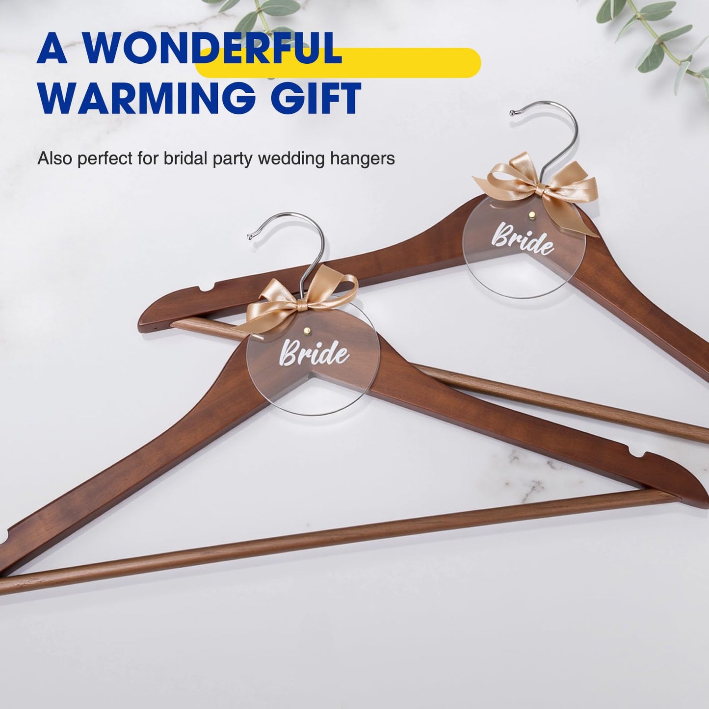 Korpai 30 Pack Wooden Hangers,Wooden Clothes Hangers with Smooth Pant Bar and Shoulder Notches,Heavy Duty Hangers with 360-Degree Rotatable Hook, Coat Hangers for Coats,Shirts,Dress,Pants,Walnut