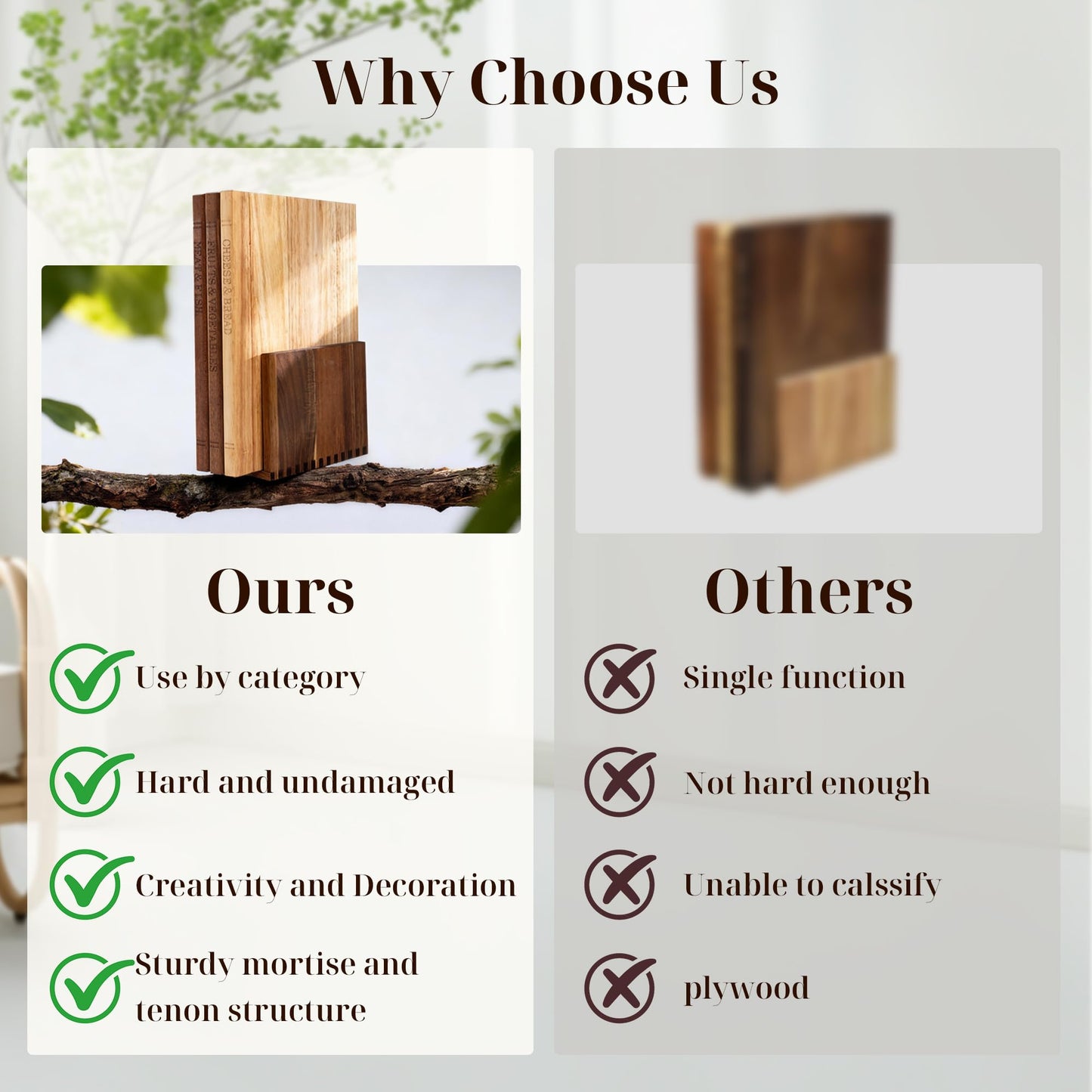 Book Cutting Board Set with Wooden Stand-Wooden Kitchen Cutting Boards That Look Like Books for Vegetables Cheese Meat,3pcs Chopping Board Gift Set for Home Cooks & Kitchen Decor
