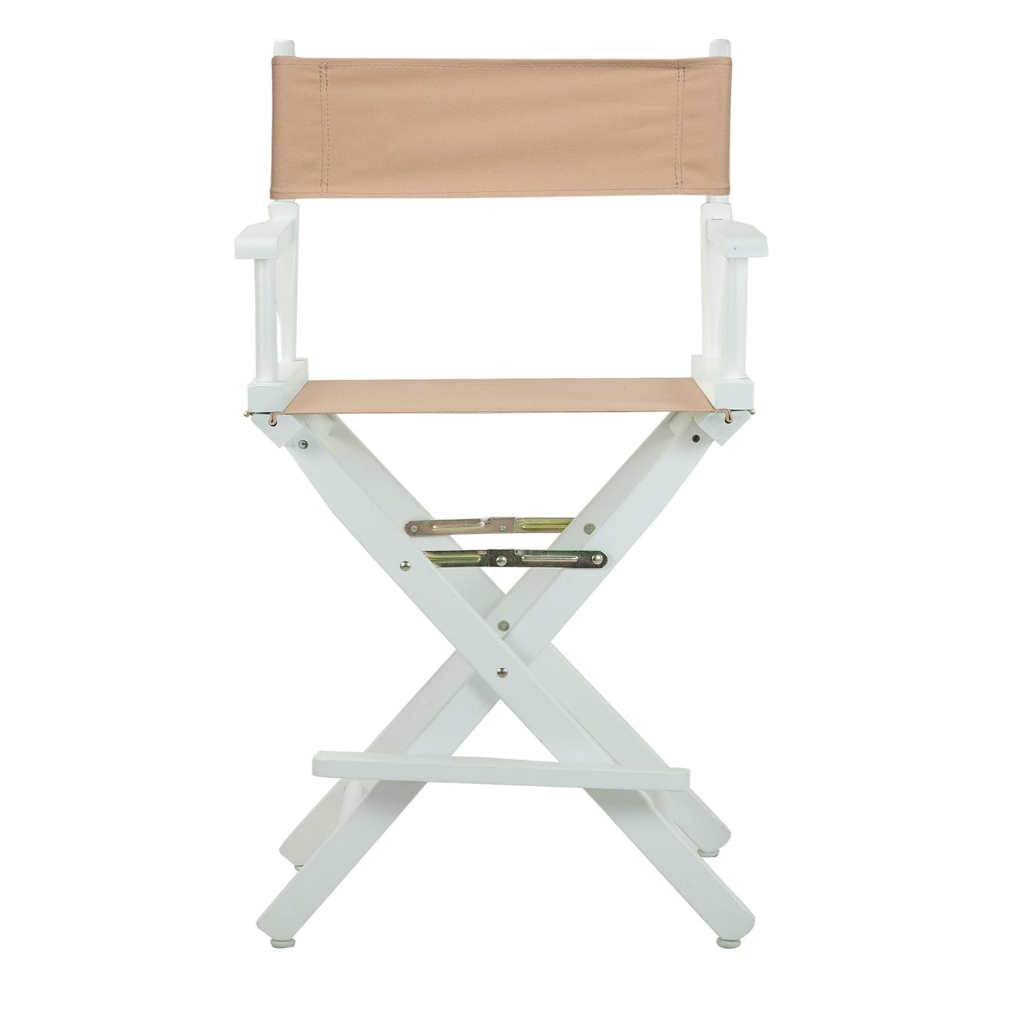 Casual Home 24" Director's Chair White Frame with Tan Canvas, Counter Height