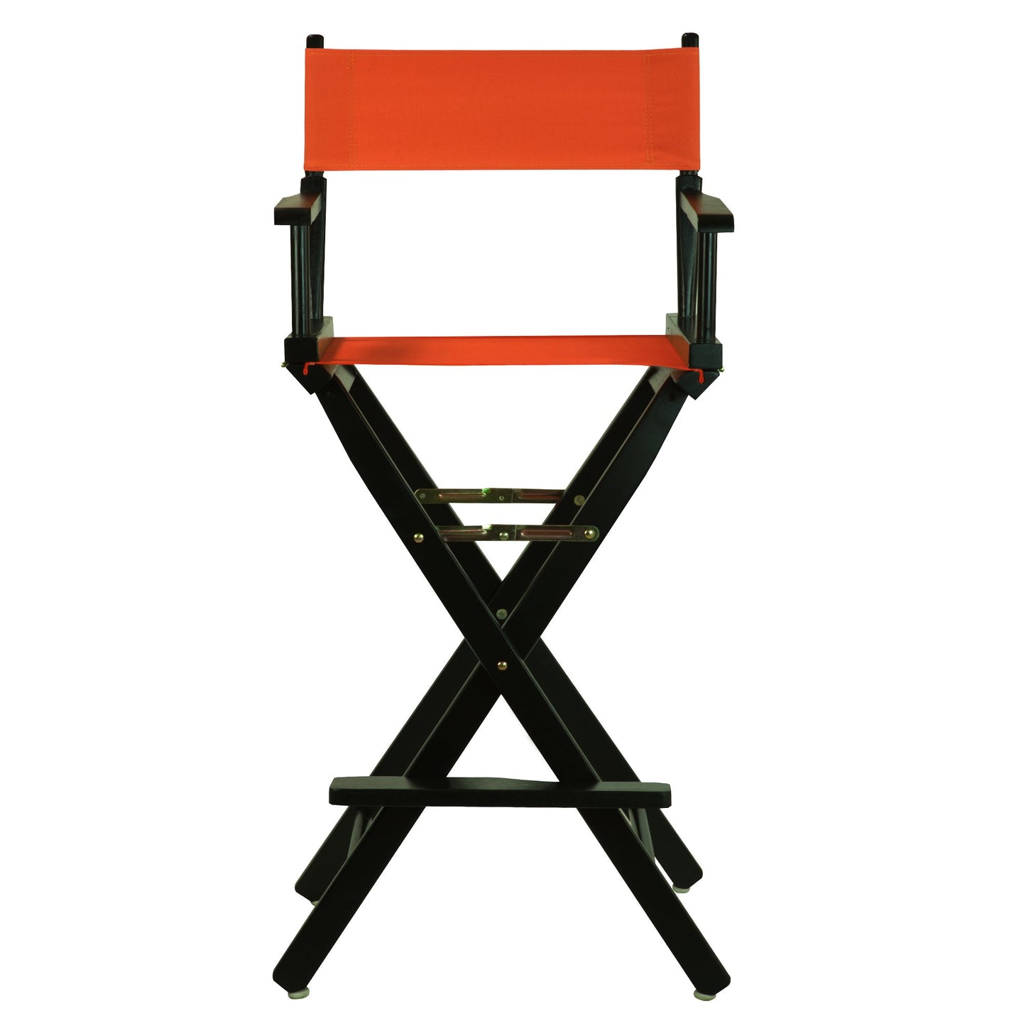 Casual Home 30" Director's Chair Black Frame-with Orange Canvas, Bar Height