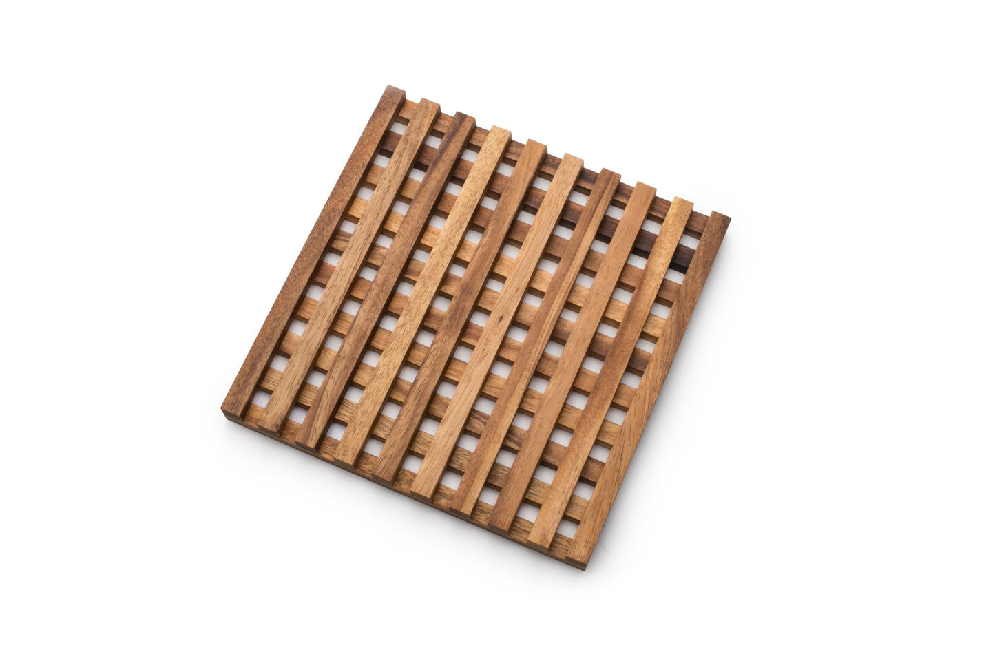 Ironwood Gourmet Venetian Trivet, 10 x 10 x 1 inches, Acacia Wood