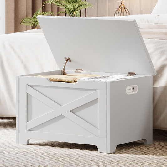 GAOMON Storage Chest, Wooden Storage Bench, Modern Style Lift-Top Shoes Bench with Safety Hinge for Entryway, Bedroom, Living Room, Supports 300 Lb and Easy Assembly
