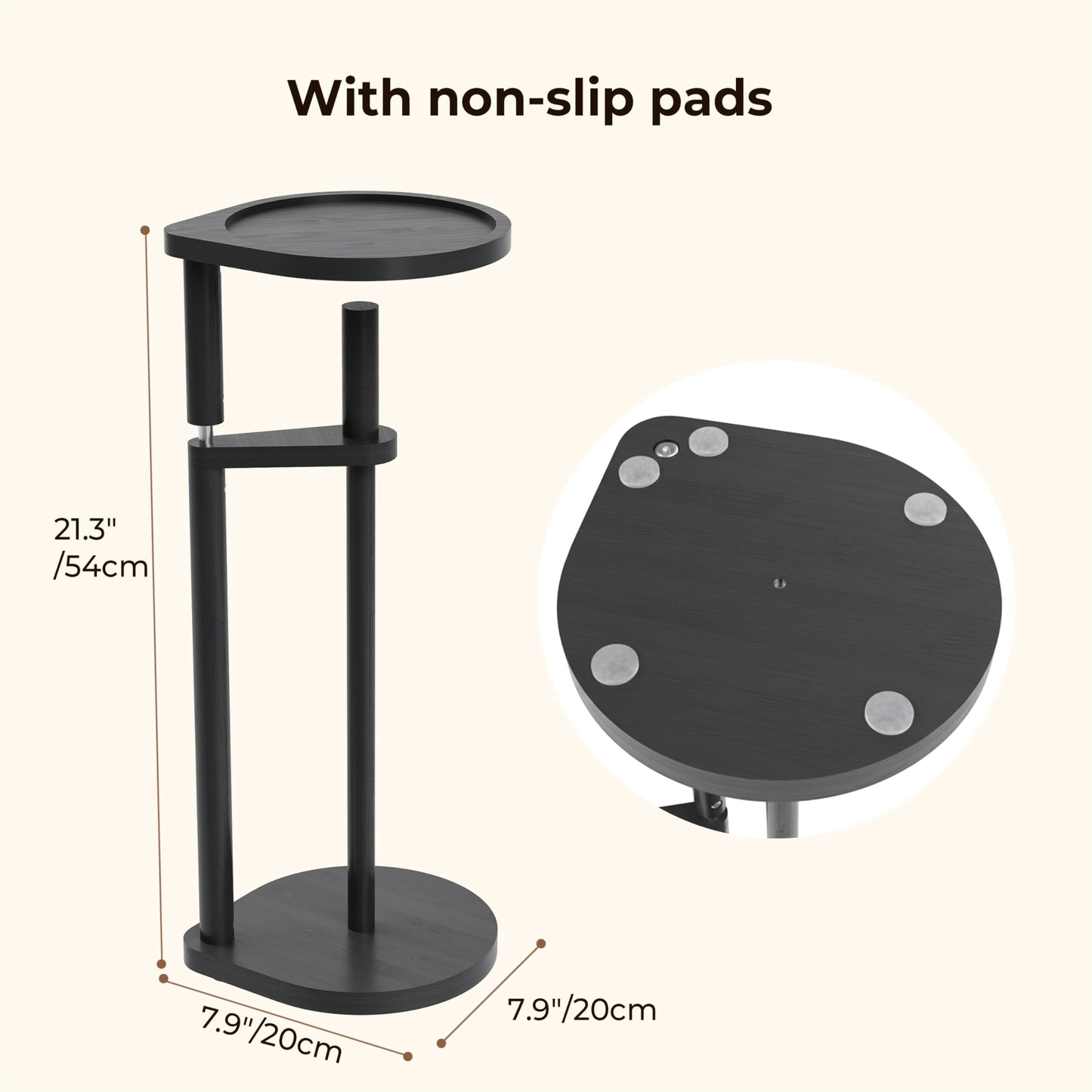 Wealone Toilet Paper Holder Stand, Free Standing Toilet Paper Roll Holder, Modern Bathroom Toilet Tissue Dispenser Organizer, Corner-Adaptive Design for Bathroom