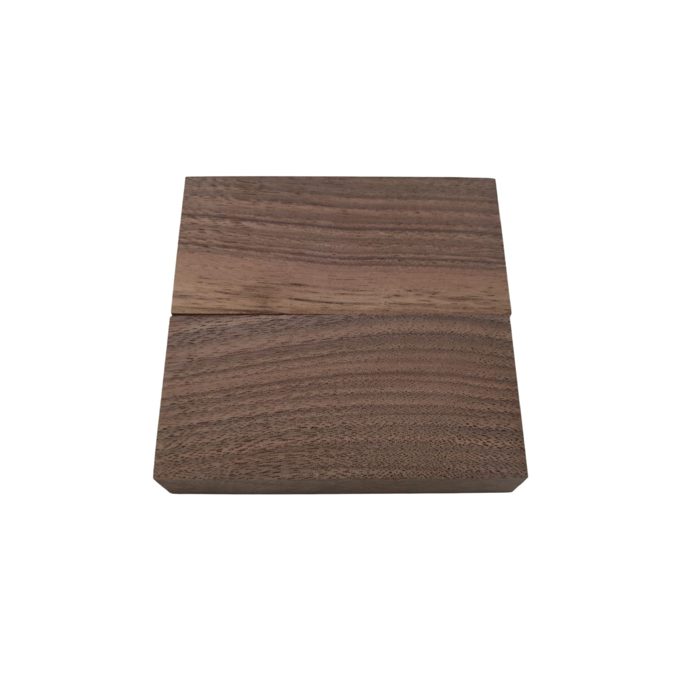 2PCS Unfinished Walnut Wood Blocks for DIY Crafting,Scroll Saw, Woodworking, Wood Carving,Burning,Laser Cutting,Engraving, CNC Cutting, Painting, Fretwork (3.93 x 1.96 x 0.78)