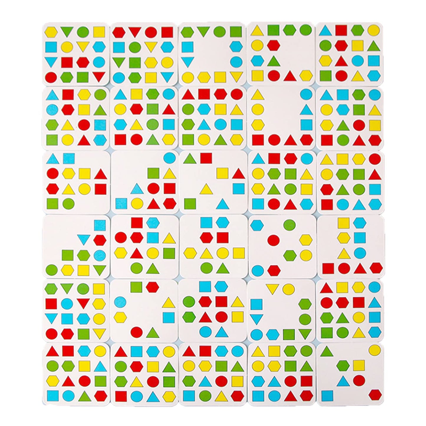 Montessori Toys for 3 4 5 6 7 8, Educational Wooden Pattern Blocks Race Shape Matching Sorting Sensory Toy, Geometric Shape Activity Board Game Toddlers Kids Boys Girls (for 2 Players)