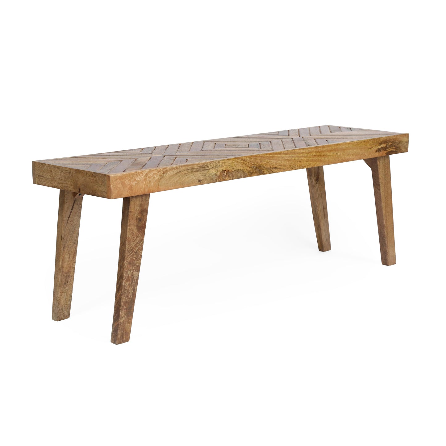 Christopher Knight Home Fircrest Wooden Rectangular Dining Bench, Kitchen Extra Seat, Entryway Bench for Home Hall Living Room, Natural