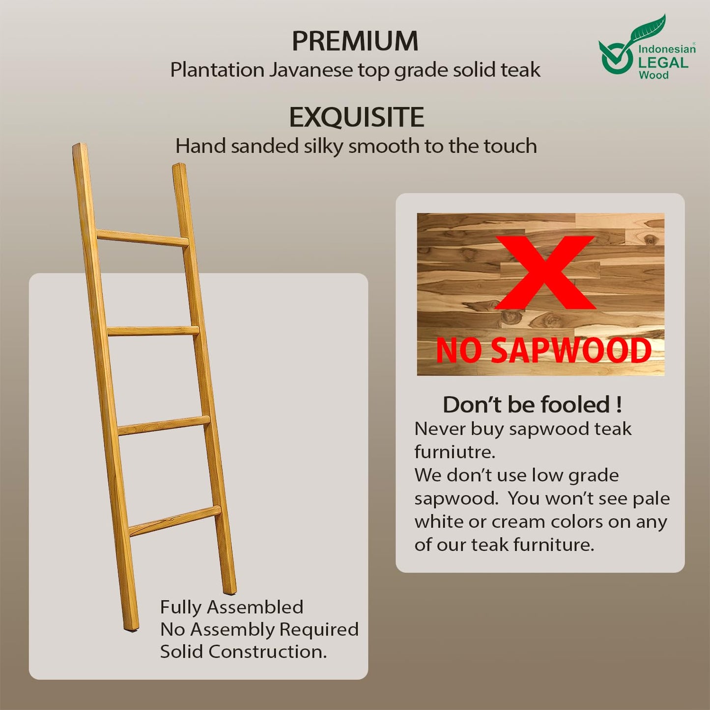 Asta Spa Teak Towel Ladder