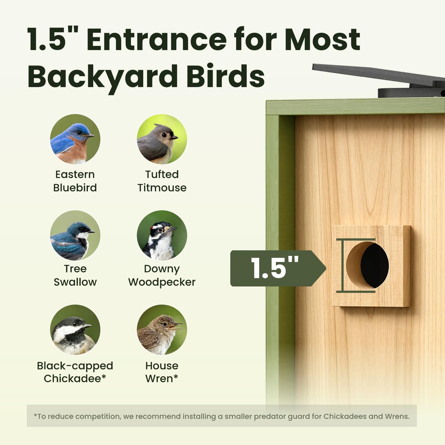 Birdfy Bird House with Camera Solar Powered with Metal Cladding for Outside, Bird Box with AI Bird ID, 1080P FHD & Night Vision for Bird Nest Watching, Auto Detect & Notify, Ideal Gift for Bird Lovers