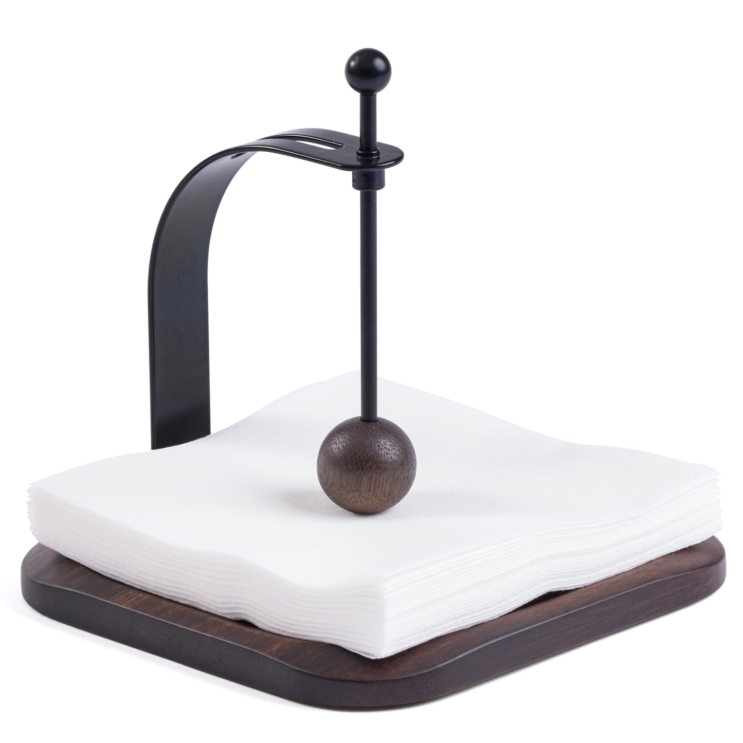 Napkin Holder for Table, Wood Napkin Holders for Paper Napkins, Cocktail Napkin Holder, Suitable for Kitchen, Restaurant, Bar, Office, Parties, Home Décor, Hotel, Cafe (South American black walnut)