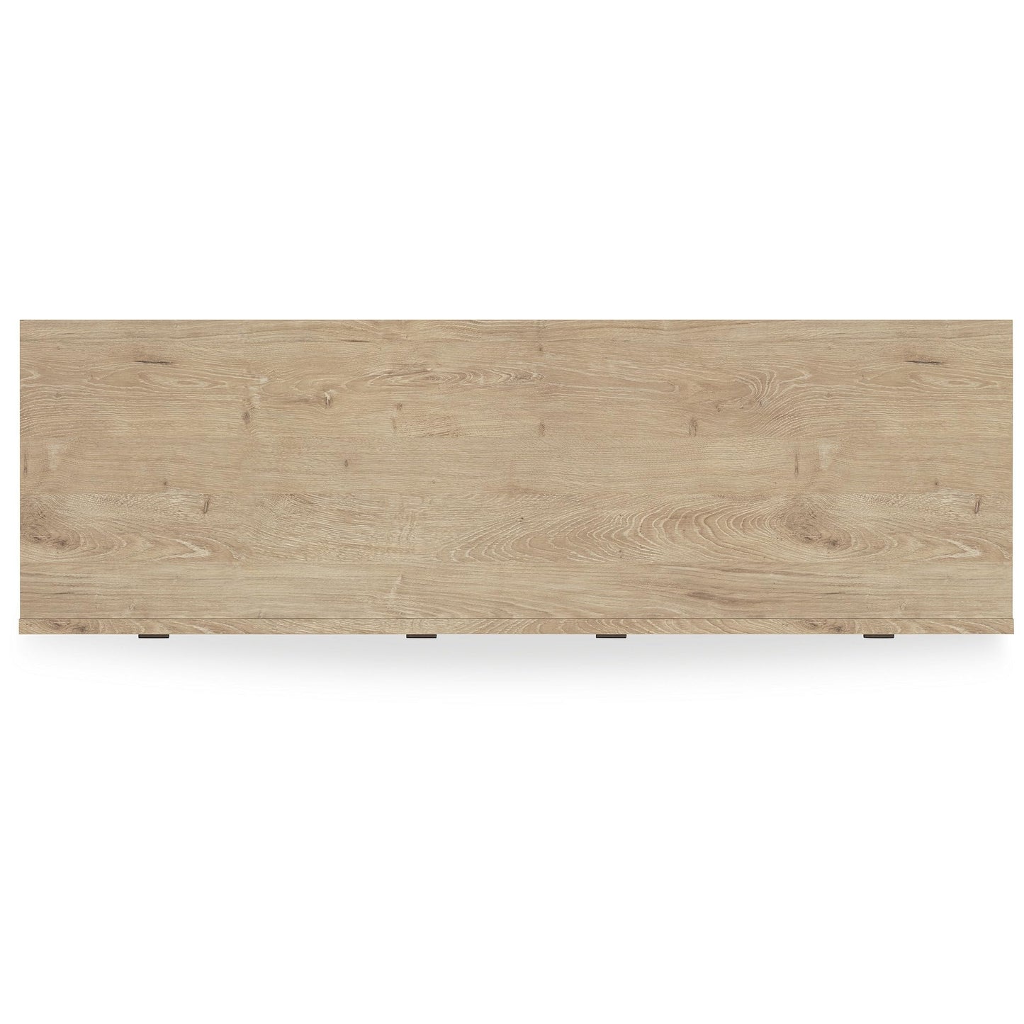 Signature Design by Ashley Cielden 6 Drawer Dresser, Quick 10-Minute Assembly, Textured Cane Details, Coastal Modern Bedroom Storage, Light Brown Two-Tone