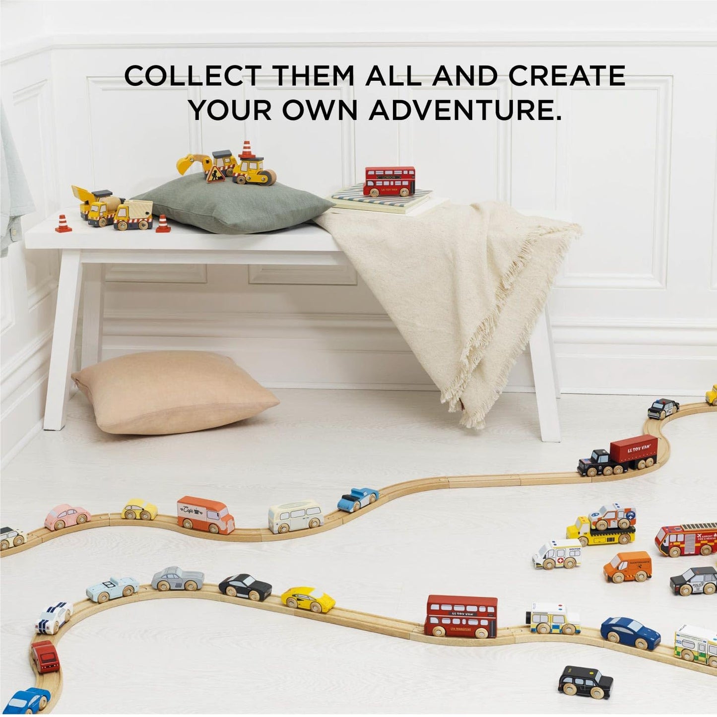 Le Toy Van Wooden Construction Vehicles Set