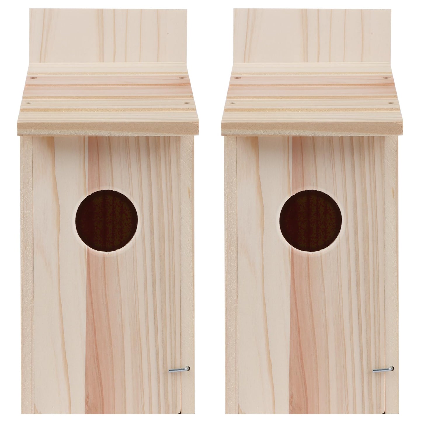2 Pack Bird Houses for Outside,Blue Bird Box House for Outside,Cedar Finch Swallow Wren Hummingbird Birdhouse,DIY