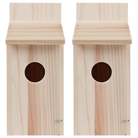 2 Pack Bird Houses for Outside,Blue Bird Box House for Outside,Cedar Finch Swallow Wren Hummingbird Birdhouse,DIY