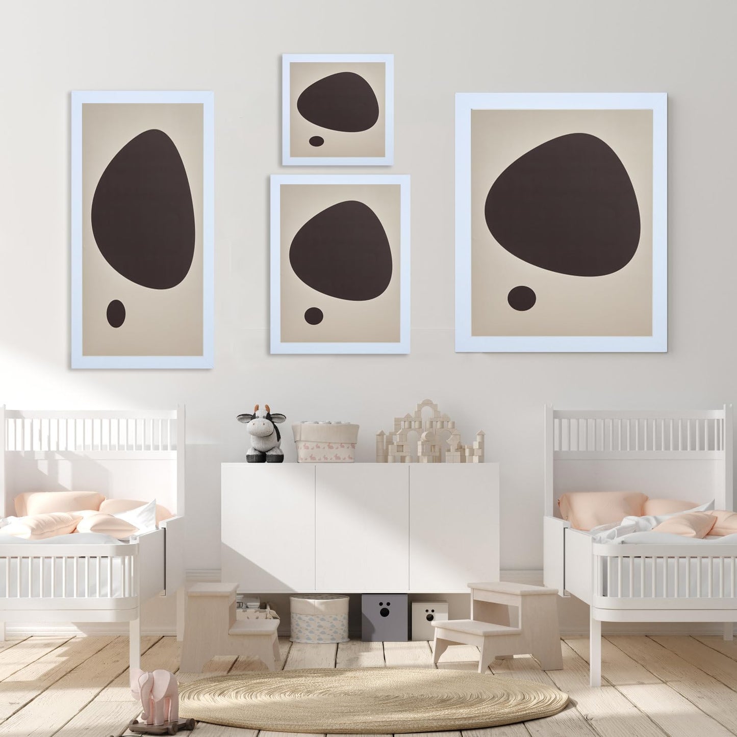 TKYGU 12x24 Picture frame Set of 3,Wooden frame 12x24 Wall Gallery Poster Photo frame white 12 by 24 Photos Posters frame -wedding best gift