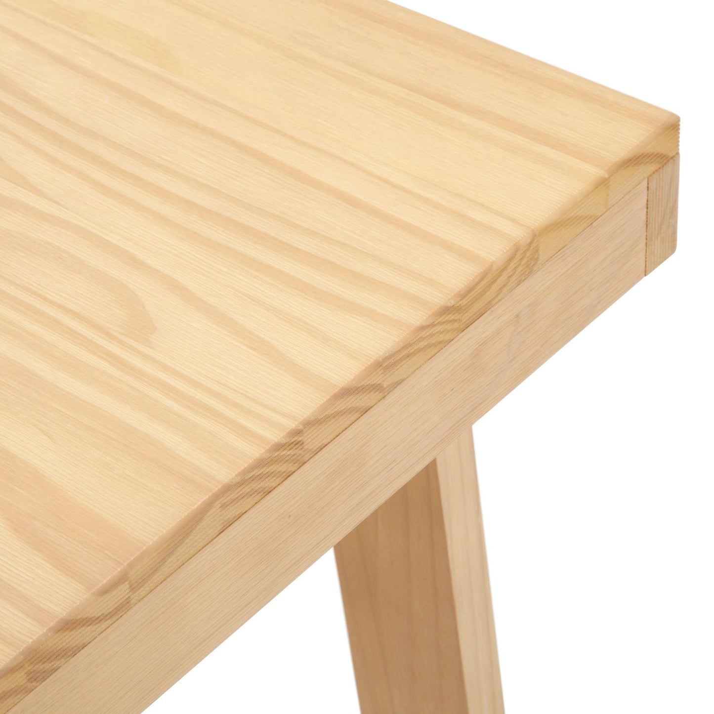 Plank+Beam Classic Rectangular Coffee Table, 40 Inch Farmhouse Coffee Table, Mini Center Tables for Small Spaces, Small Living Space Tea Table, Blonde Wirebrush