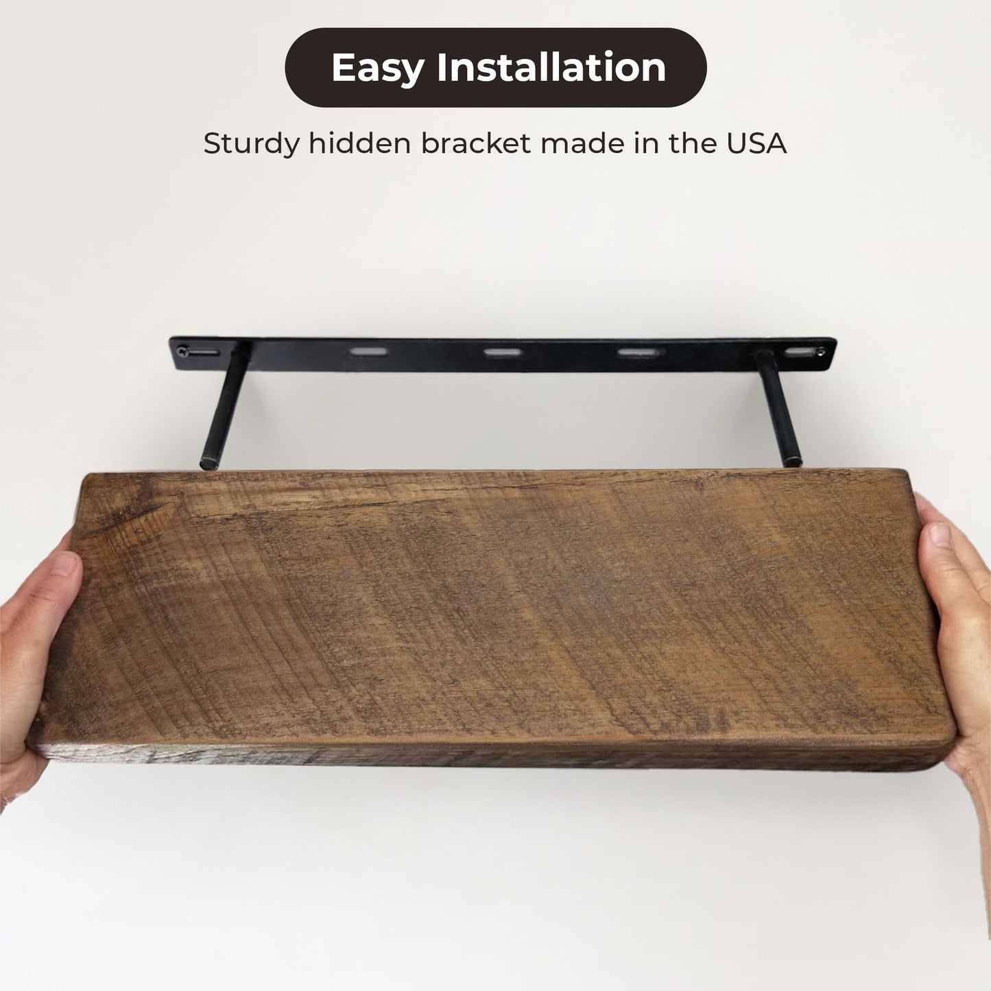 MY VINTAGE FINDS Reclaimed Wood Floating Shelves Real Solid Thick Wood Rustic Shelf Handmade