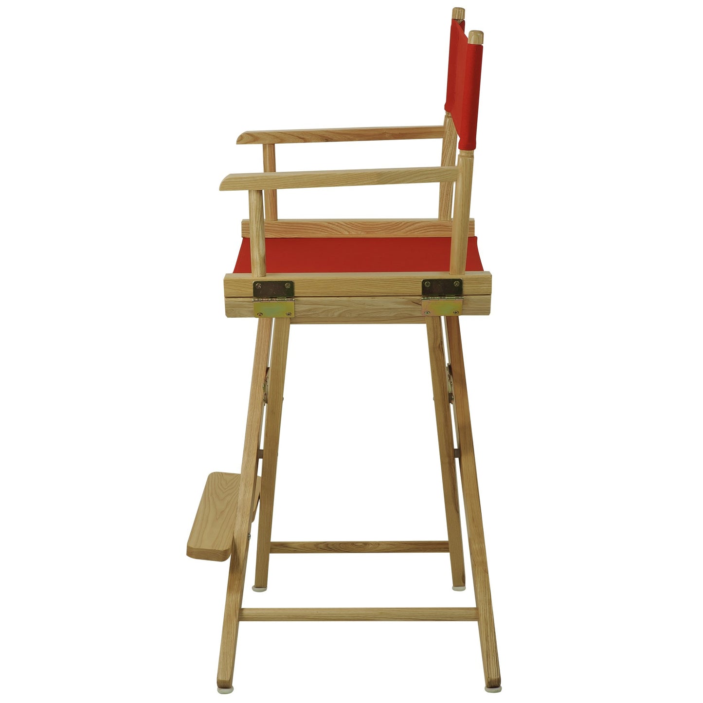 American Trails Extra-Wide Premium 24" Director's Chair Natural Frame with Red Canvas, Counter Height