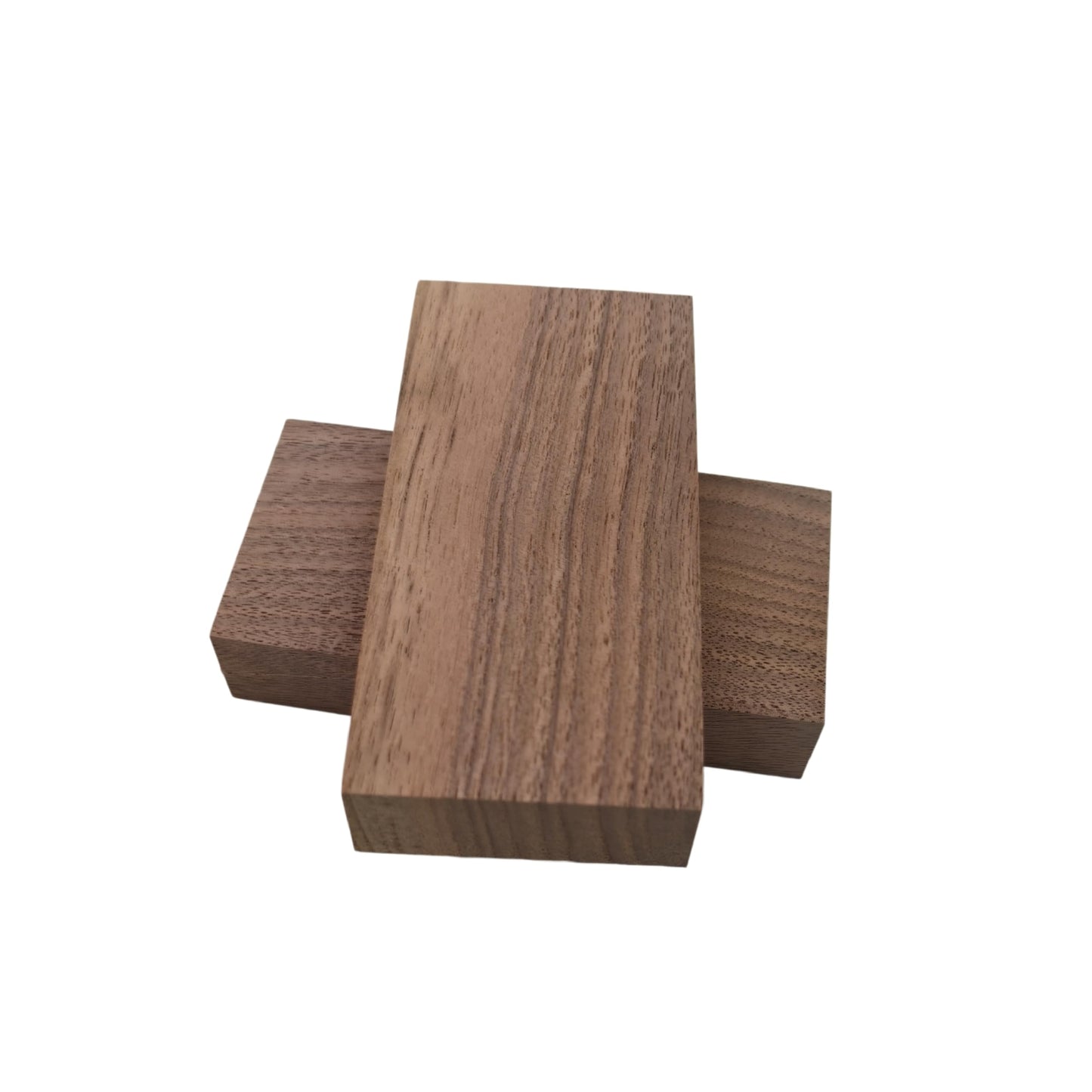 2PCS Unfinished Walnut Wood Blocks for DIY Crafting,Scroll Saw, Woodworking, Wood Carving,Burning,Laser Cutting,Engraving, CNC Cutting, Painting, Fretwork (3.93 x 1.96 x 0.78)