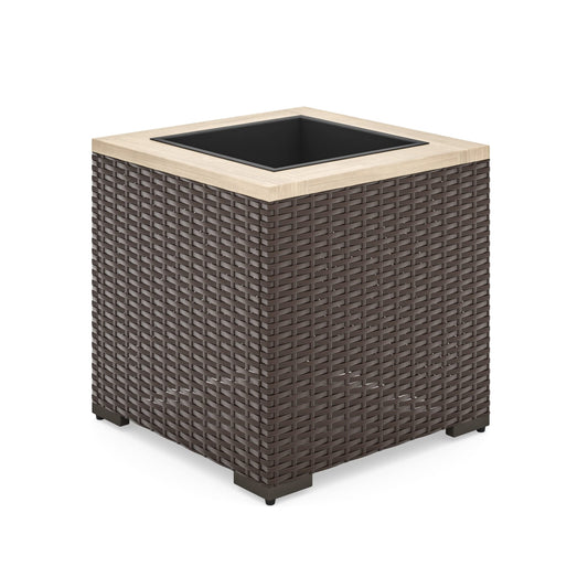 homestyles 6800-24 Palm Springs Outdoor Planter, Beige/Brown