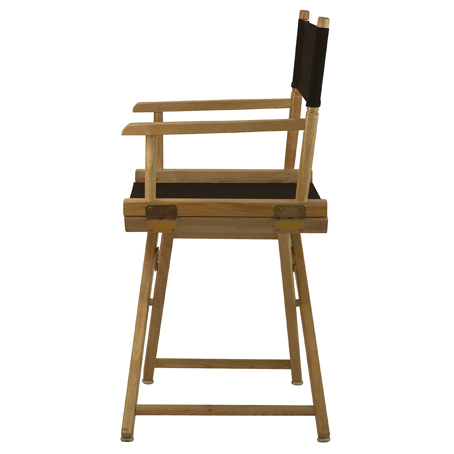 Casual Home 18" Director's Chair Natural Frame with Black Canvas