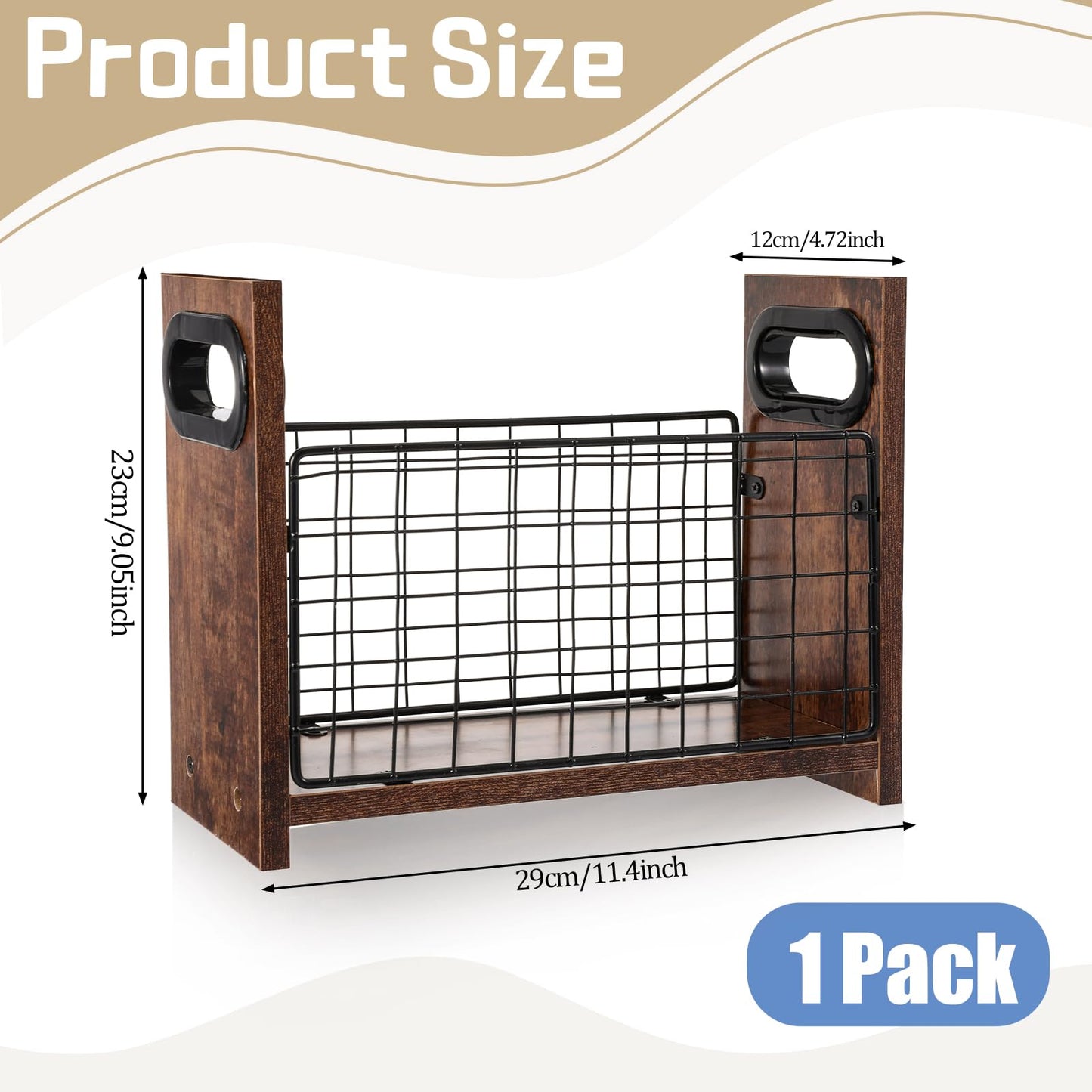 SynHHergyx Magazine Holder Magazine Book Holder Slim Magazine Rack Floor Magazine File Holder Storage Basket Folder Organizer Bin for Letters, Magazines, Books, Newspapers