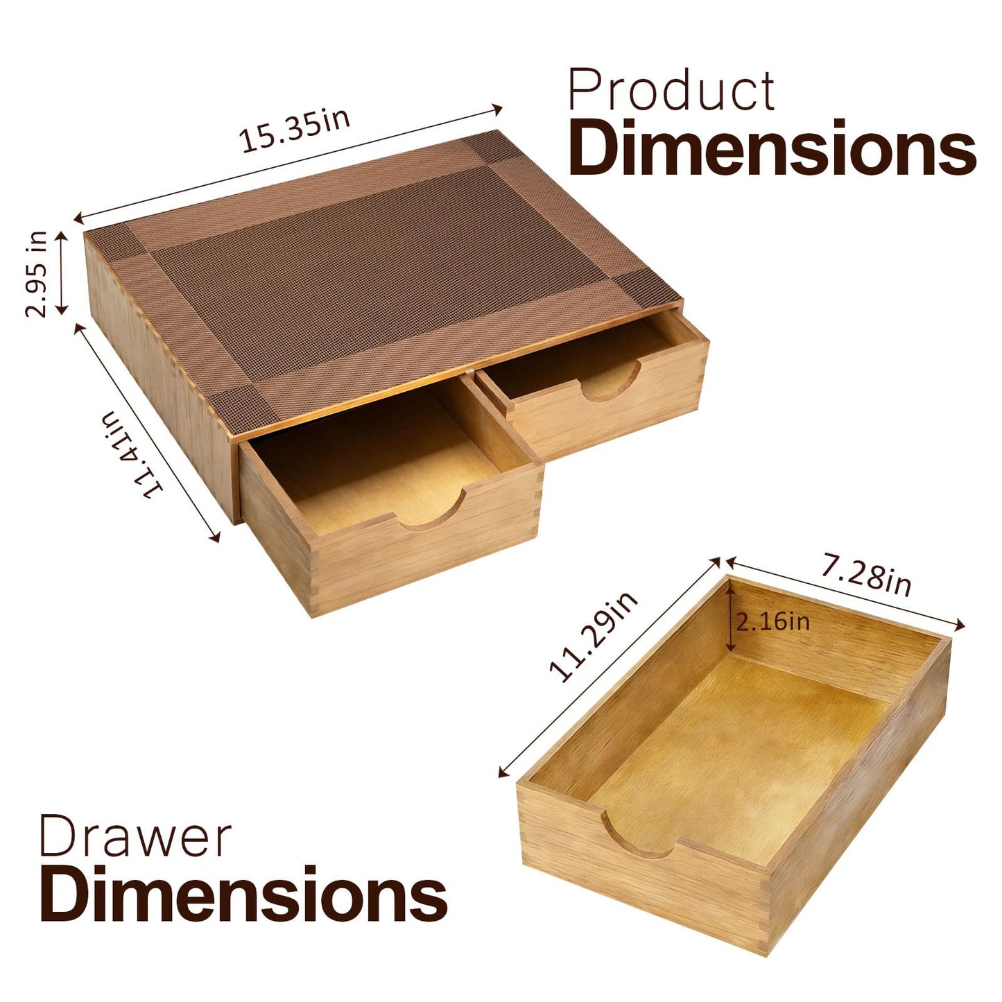 MonBel Wooden K Cup Organizer, Coffee Pod Storage Box, Coffee Pod Tea Organizer and Storage, Kcup Holder for Countertop Kitchen Office Coffee Bar, 30 Pod Capacity