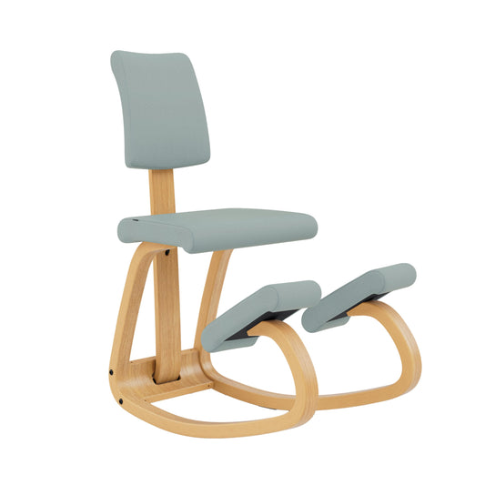 Varier Ergonomic Kneeling Chair for Office – Premium Kneeling Chair with Back Support for Posture Correction, Heavy Duty Desk Chair Cushion, Adjustable Office Chair Solution for Back Pain Relief