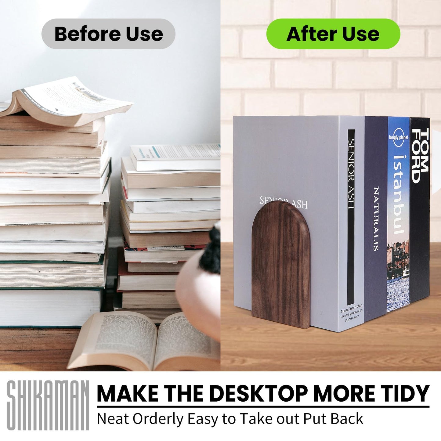 Book Ends,Bookends Wood Book Ends Universal Economy Bookend (16, Medium)