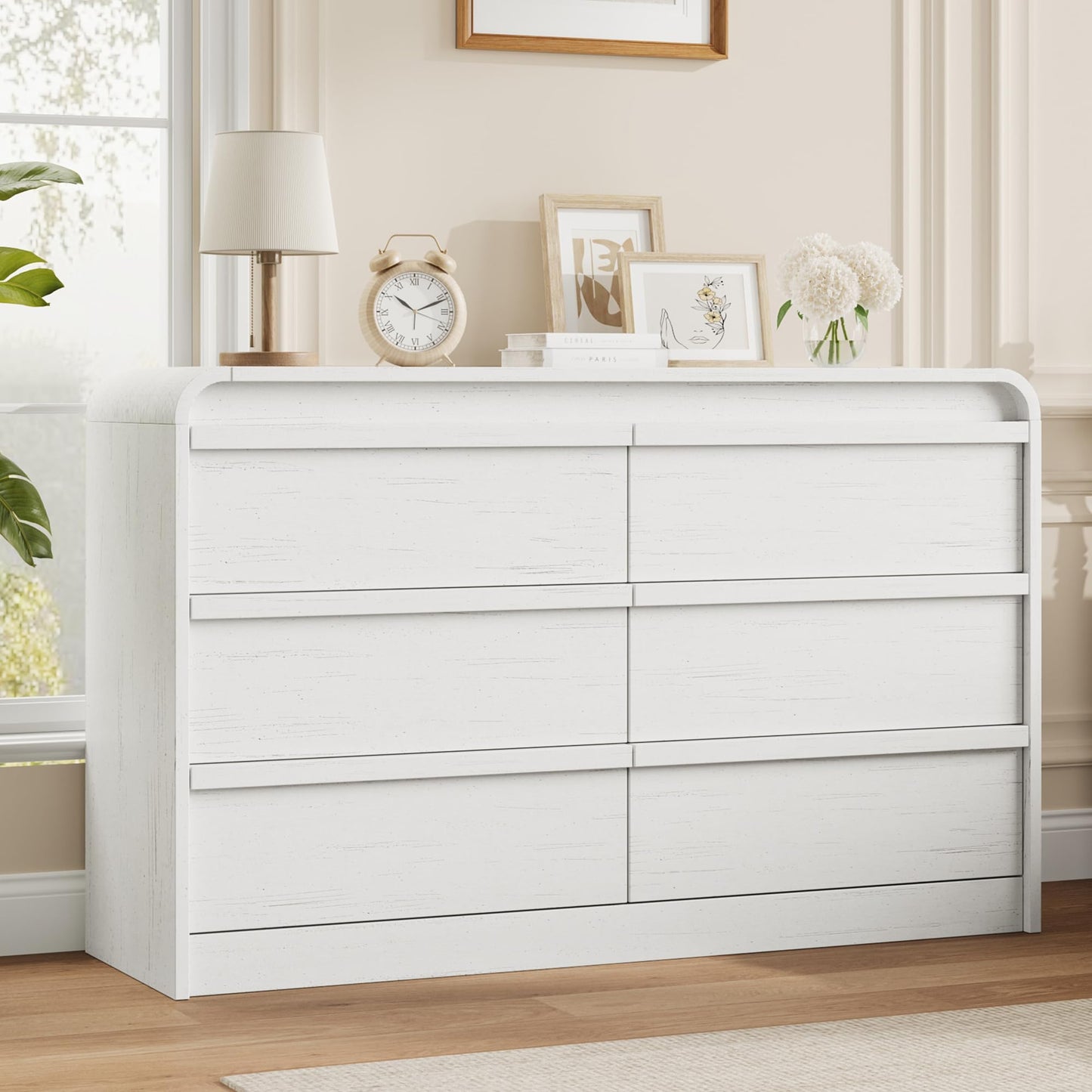 Garvee 6 Drawer Wooden Dresser, W