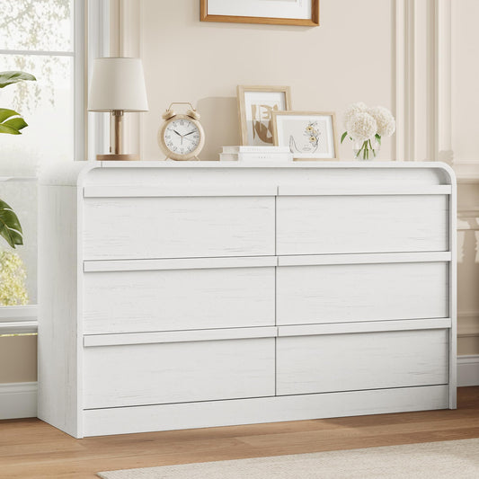 Garvee 6 Drawer Wooden Dresser, W