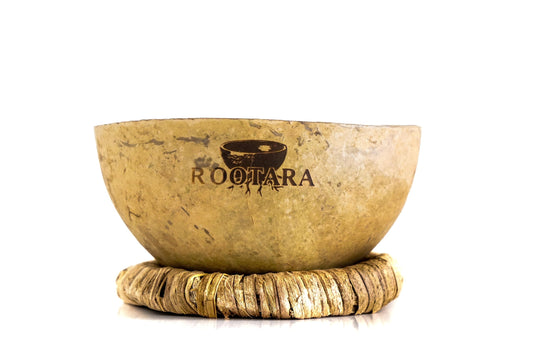ROOTARA Handcrafted Organic Morro Bowl –Rustic Eco-Friendly Serving Bowl for Salad, Snacks, and Home Decor – Sustainable Artisan Kitchenware PLASTIC FREE (Small)