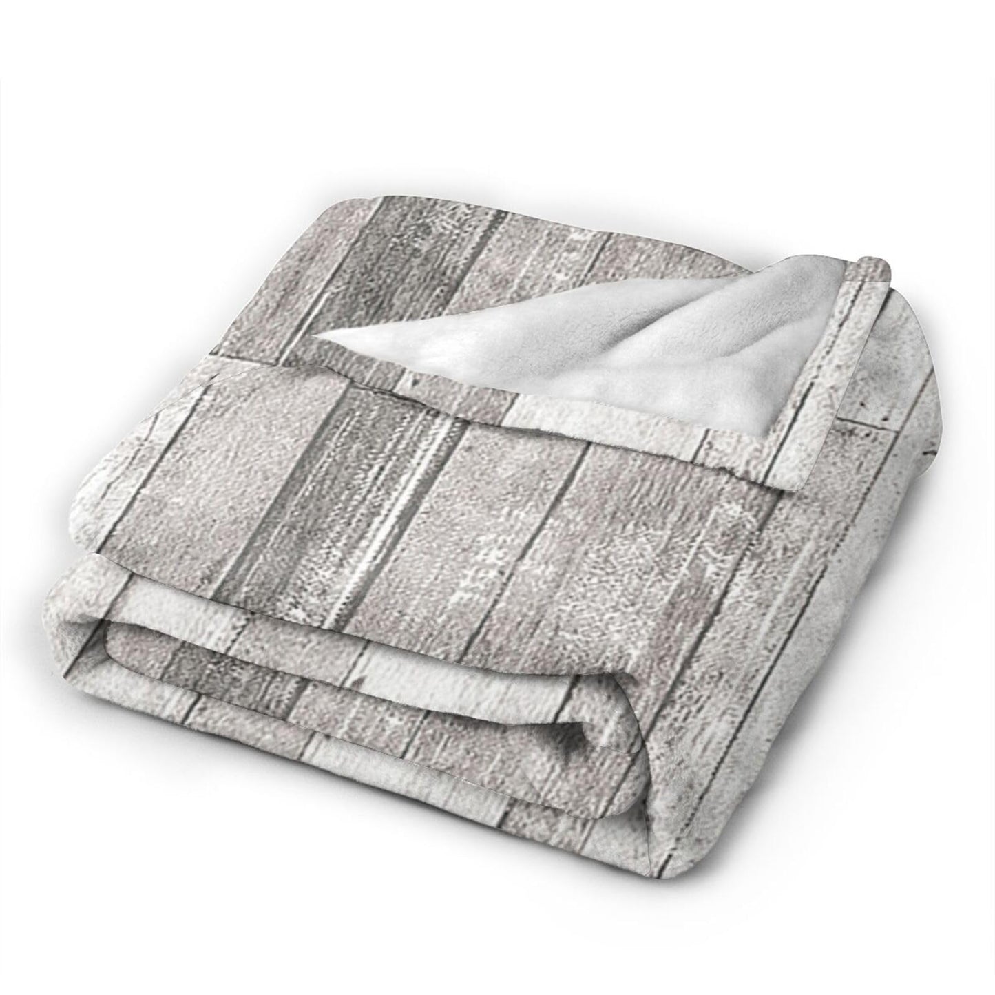 50"X40" Wooden Plank Texture Soft Flannel Blanket - Lightweight and Quick Drying, Used for Home, Travel, Camping