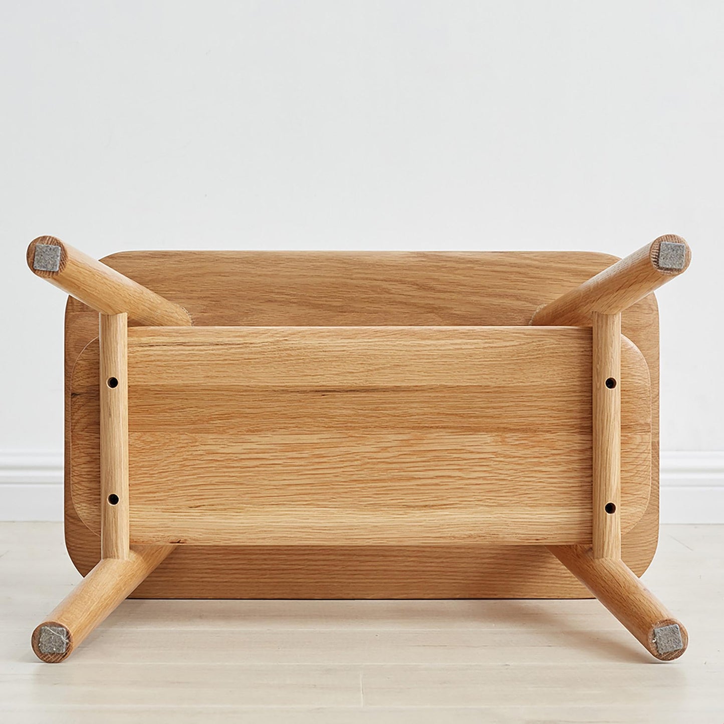 GDFStudio Solid Wood Entryway Shoe Bench with Coat Rack, Mid Century Modern Hall Tree with Cushion Seat, Shoe Storage Shelf and Cloth Hanger for Hallway, Natural