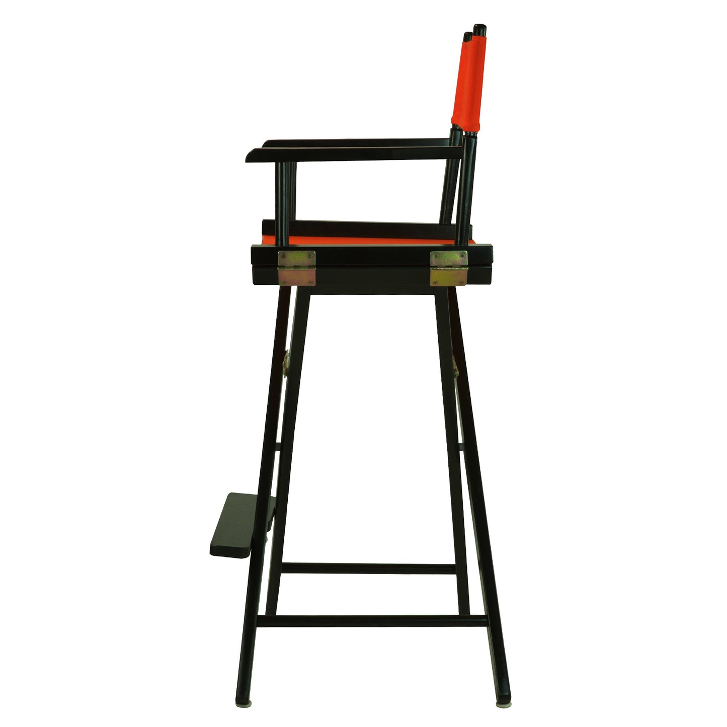 Casual Home 30" Director's Chair Black Frame-with Orange Canvas, Bar Height
