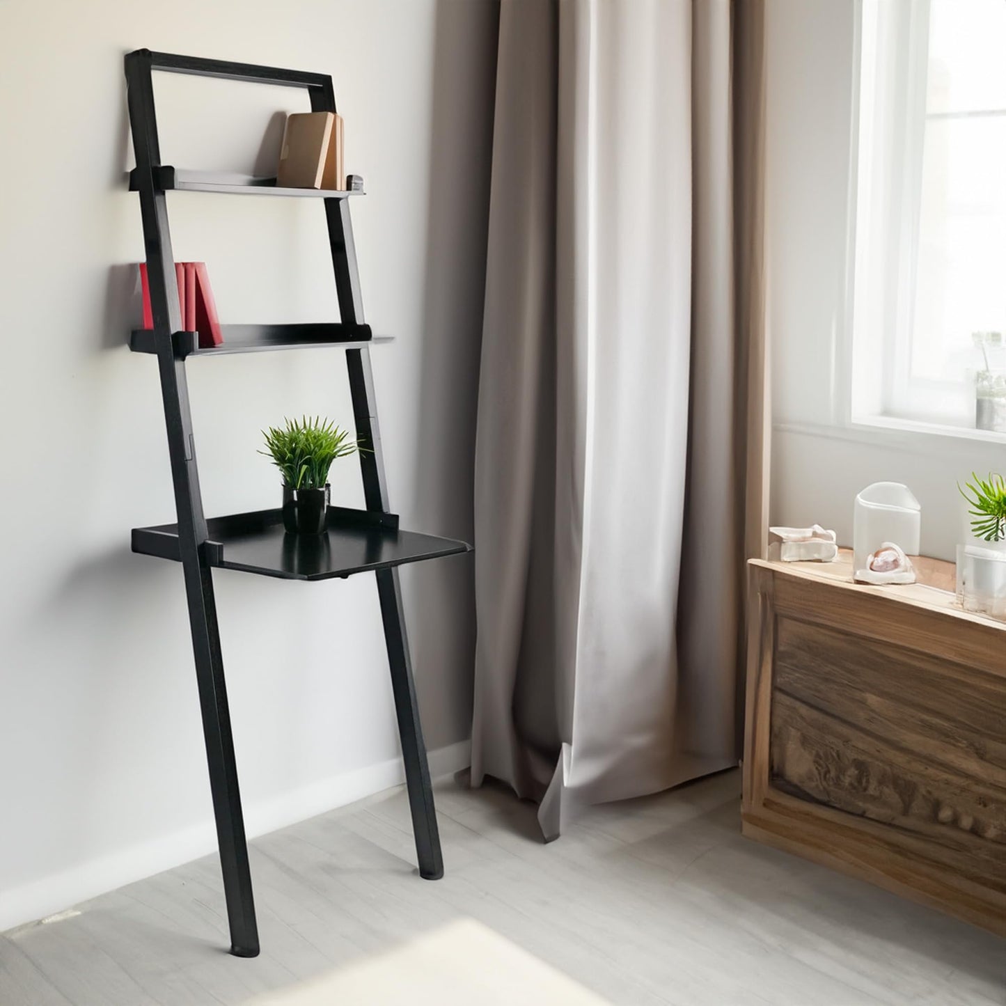 Casafoyer 3 Tier Industrial Bookshelf Display Rack, Vintage Wood Bookshelf with Storage Shelves for Living Room, Office, Home, 42.5 Icnhes