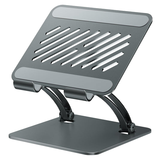 tounee Tablet Holder Stand, Dual Rod Adjustable Aluminum Desktop Stand, Compatible with 4.7-16.9" iPads, Surface Tablets, Portable Monitors, Kindle & More (Gray)