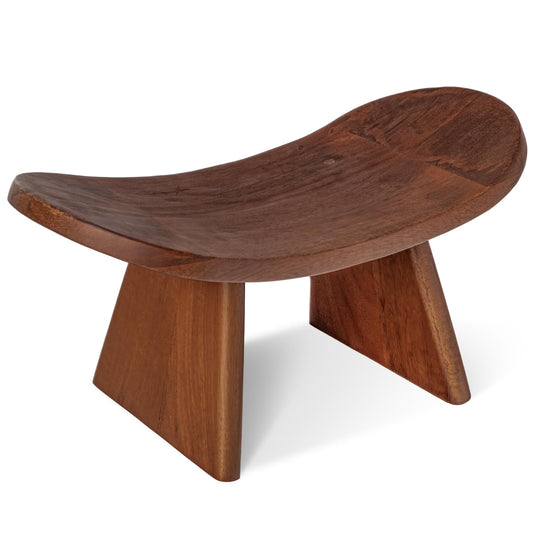 Vesoda Wood Meditation Ergonomic Kneeling Bench - 16.5" x 8.3" x 7.1" Yoga, Prayer, Meditation Bench - Meditation Stool Made of Strong and Durable Mango Wood - Indoor Outdoor Meditation Seat