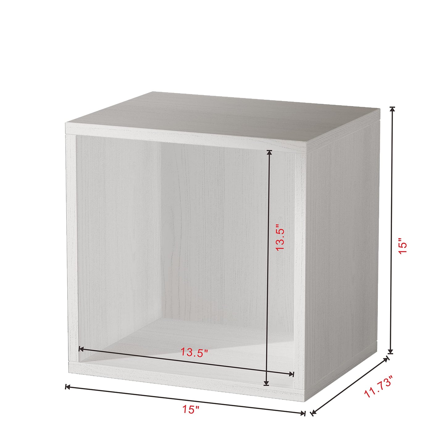 FUSUNBAO Magic DIY Cube Storage Organizer Stackable Cubes for Home Books Clothes Toy-Modular Cubby Storage System-Office Cubical-Bookcase Closet (French Oak,Drawer Cube)