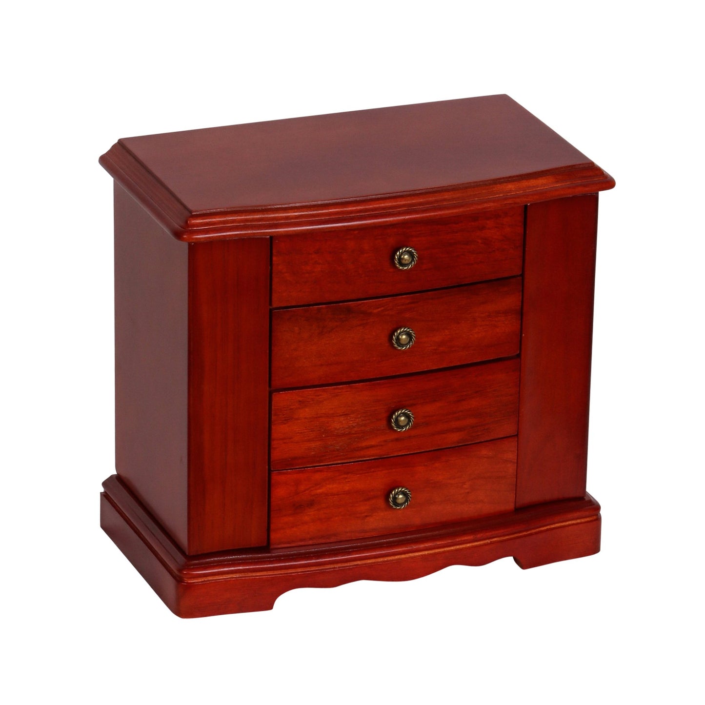 Mele & Co. Harmony Wooden Jewelry Box in Cherry Finish