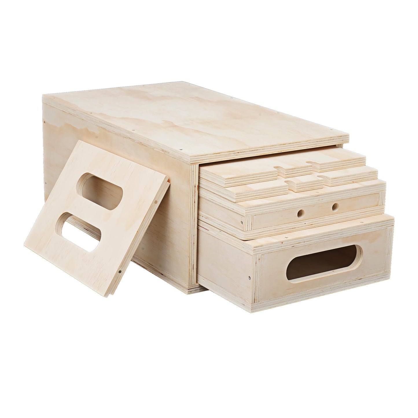 MYOYAY Photography Apple Box Set of 5, Standard Studio Apple Box with Magnetic Lid for Photo Studio Film Photography Prop, Nesting Apple Boxes Set for Supporting Height-Adjusting