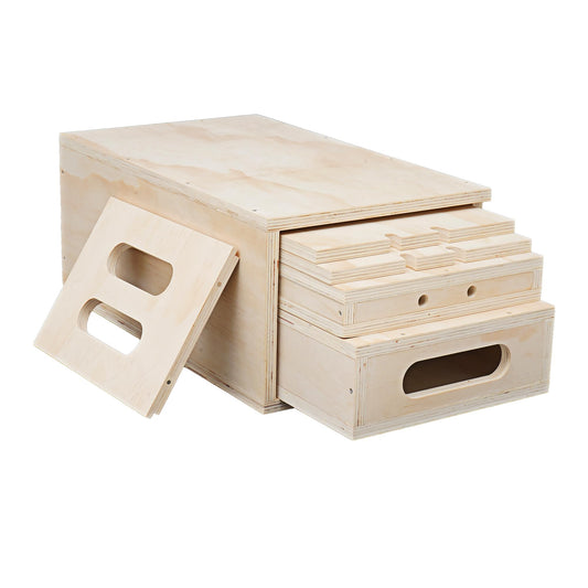 MYOYAY Photography Apple Box Set of 5, Standard Studio Apple Box with Magnetic Lid for Photo Studio Film Photography Prop, Nesting Apple Boxes Set for Supporting Height-Adjusting