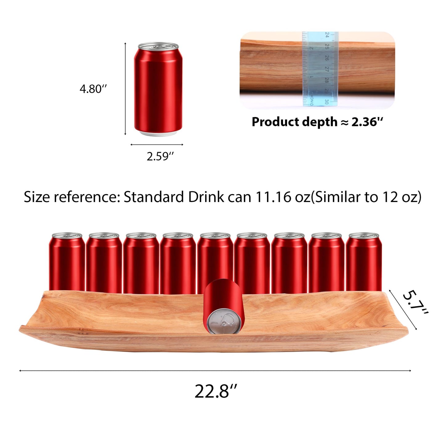 Wenrulgar 22.8" Extra Large Wooden Cedar Bowl for Keys Fruit Decorative Bowl Big Wooden Dough Bowl Tray for Decor Candy Dish Centerpieces for Coffee Table Tray Key Tray Holder Hand Carved for Entryway