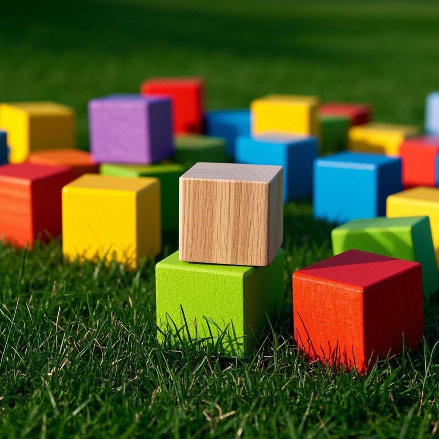 SEHOI 8 Pack 3 Inch Wooden Cubes, Unfinished Natural Wood Blocks, Blank Square Blocks Wood Cubes for Crafts and DIY Décor