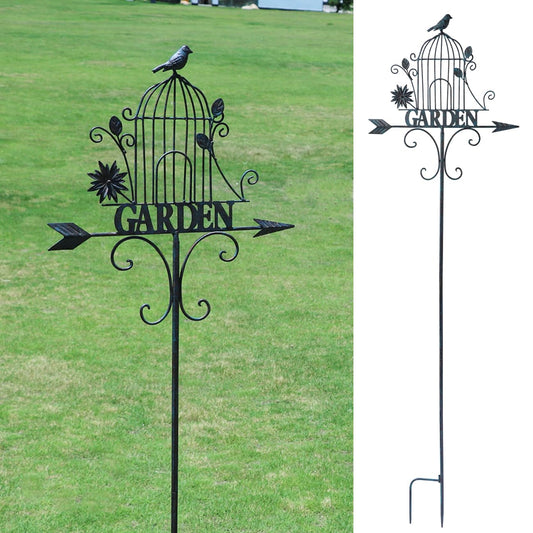 Decorative Garden Stakes，Metal Garden Sign for Outdoor Lawn Backyard Porch Pathway Decor